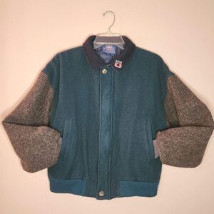 Vintage 70s-80s Pendleton Wool bomber jacket. Size Medium. Made in USA